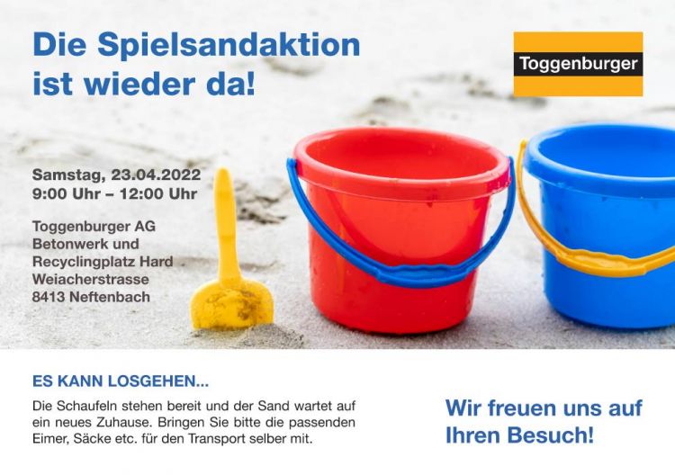 Spielsandaktion in Neftenbach